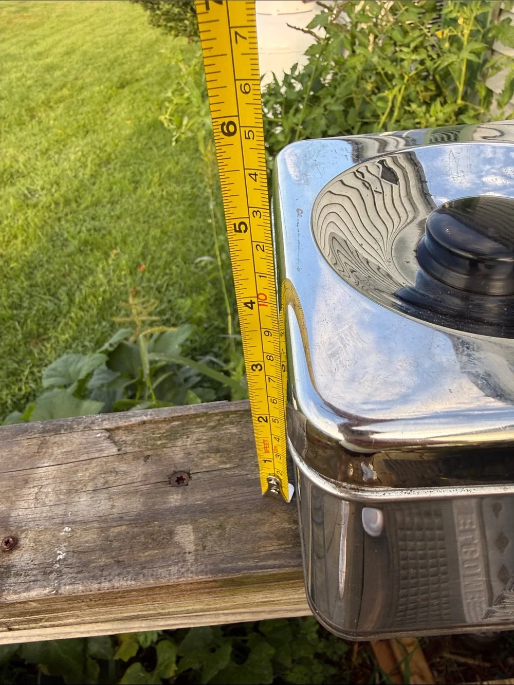 Stainless Steel Coffee Canister - Polished Silver vintage 1950s